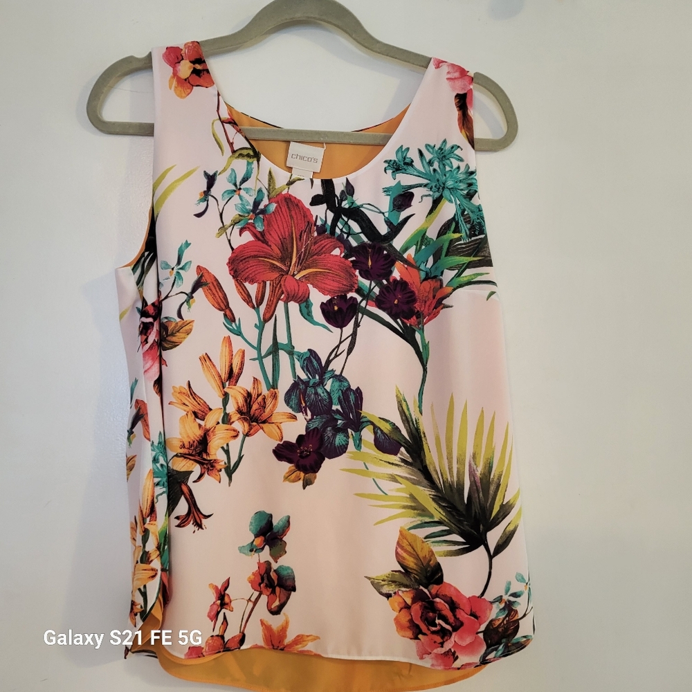 Chico's Floral Tank